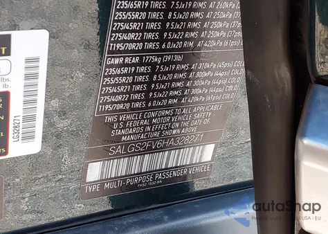 2017 Land Rover Range Rover 3.0L V6 Supercharged Hse from USA, damaged, VIN SALGS2FV6HA328271